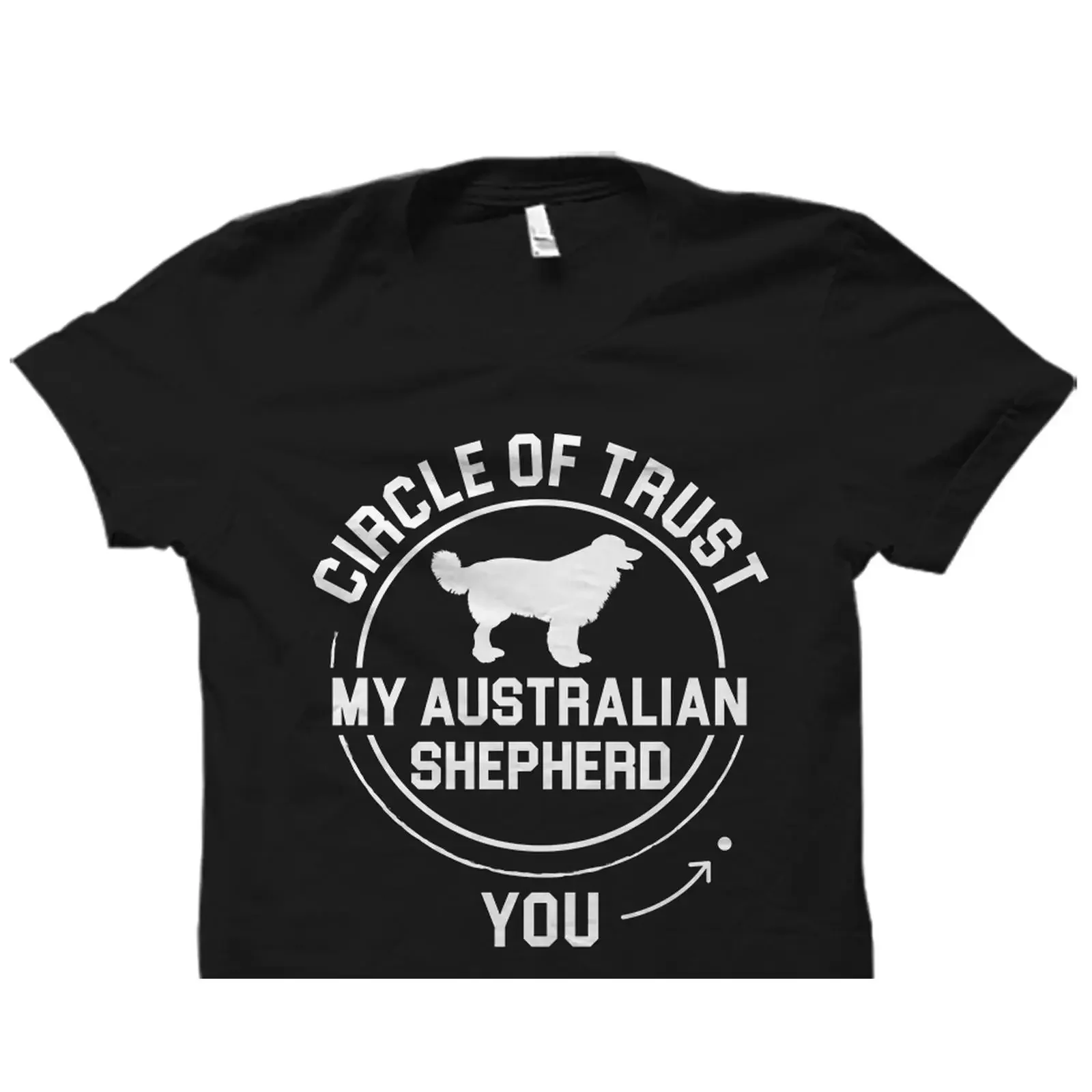 Circle Of Trust Australian Shepherd Funny T Shirt Aussie Dog Lover Cute for Owners OS5810 vintage Washed Unisex Versatile