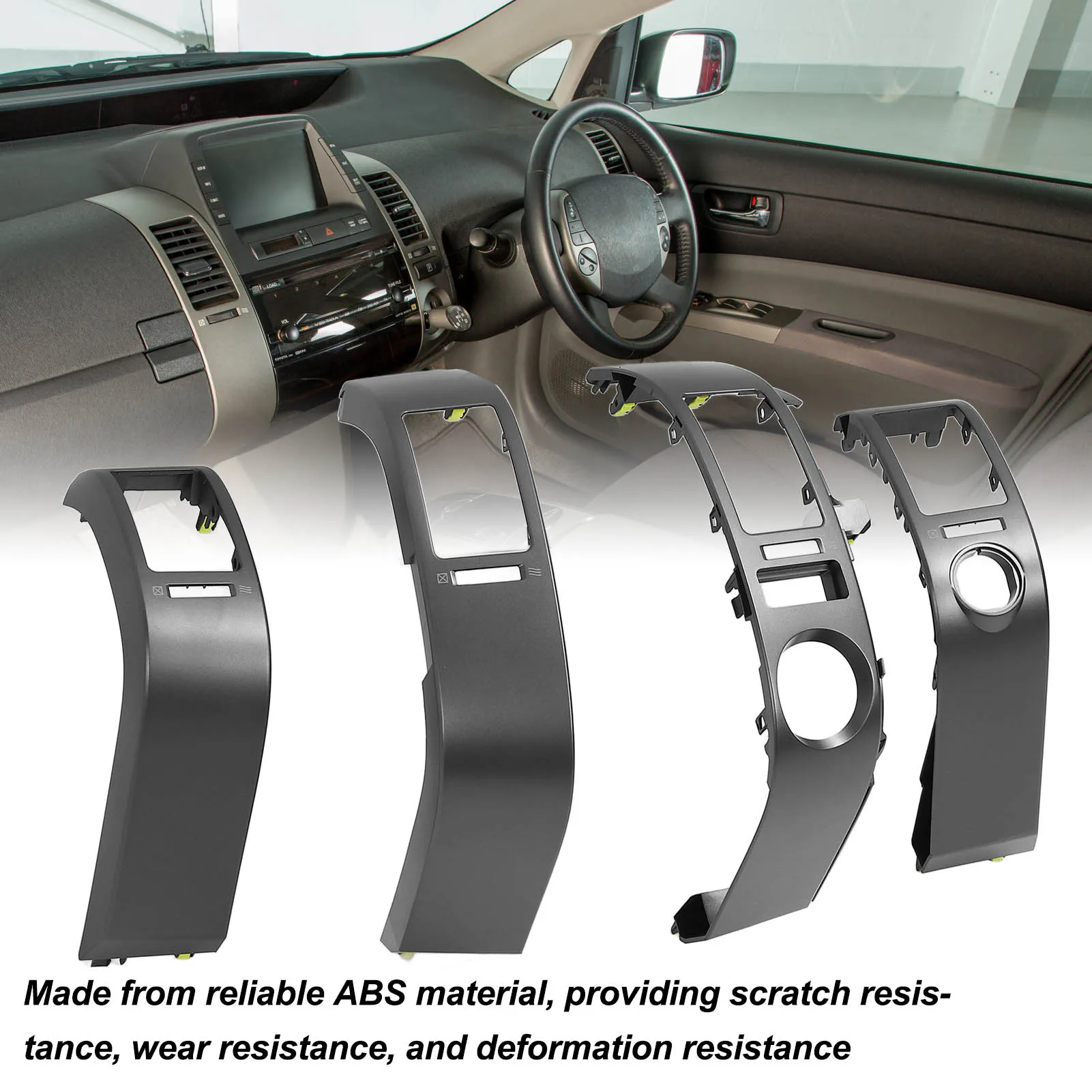 

AC Dash Air Vent Cover Trim 55670‑47060 Central Console Air Outlet Frame Plate Panel for Prius 2004 to 2009