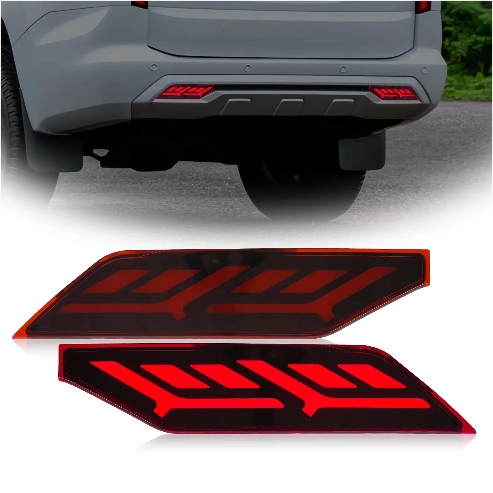 

Rear Car Accessories for Pajero Sport Montero Sport 2019 2020 Rear Bumper Light Taillights