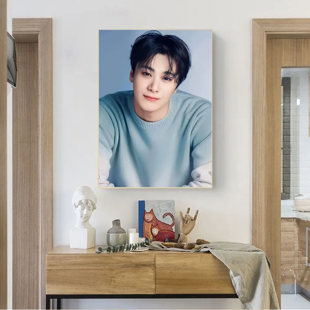 Coreano Star ASTRO Moon Bin Poster No incorniciato Poster Kraft Club Bar Paper Vintage Poster Wall Art Painting Bedroom Study Stickers