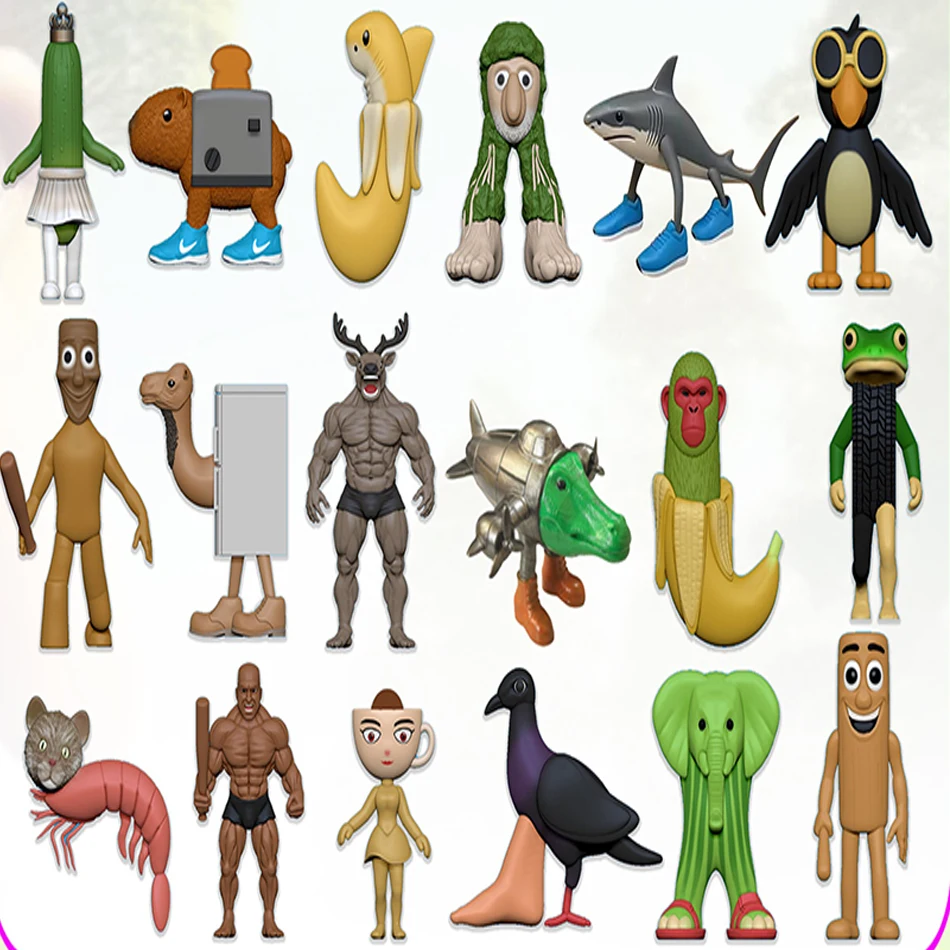 الإيطالية Brainrot AI الحيوانات تونغ تونغ صحور الشكل Tralalelo Tralala تمثال دمية لعبة مكتب الديكور نموذج هدية مزخرفة