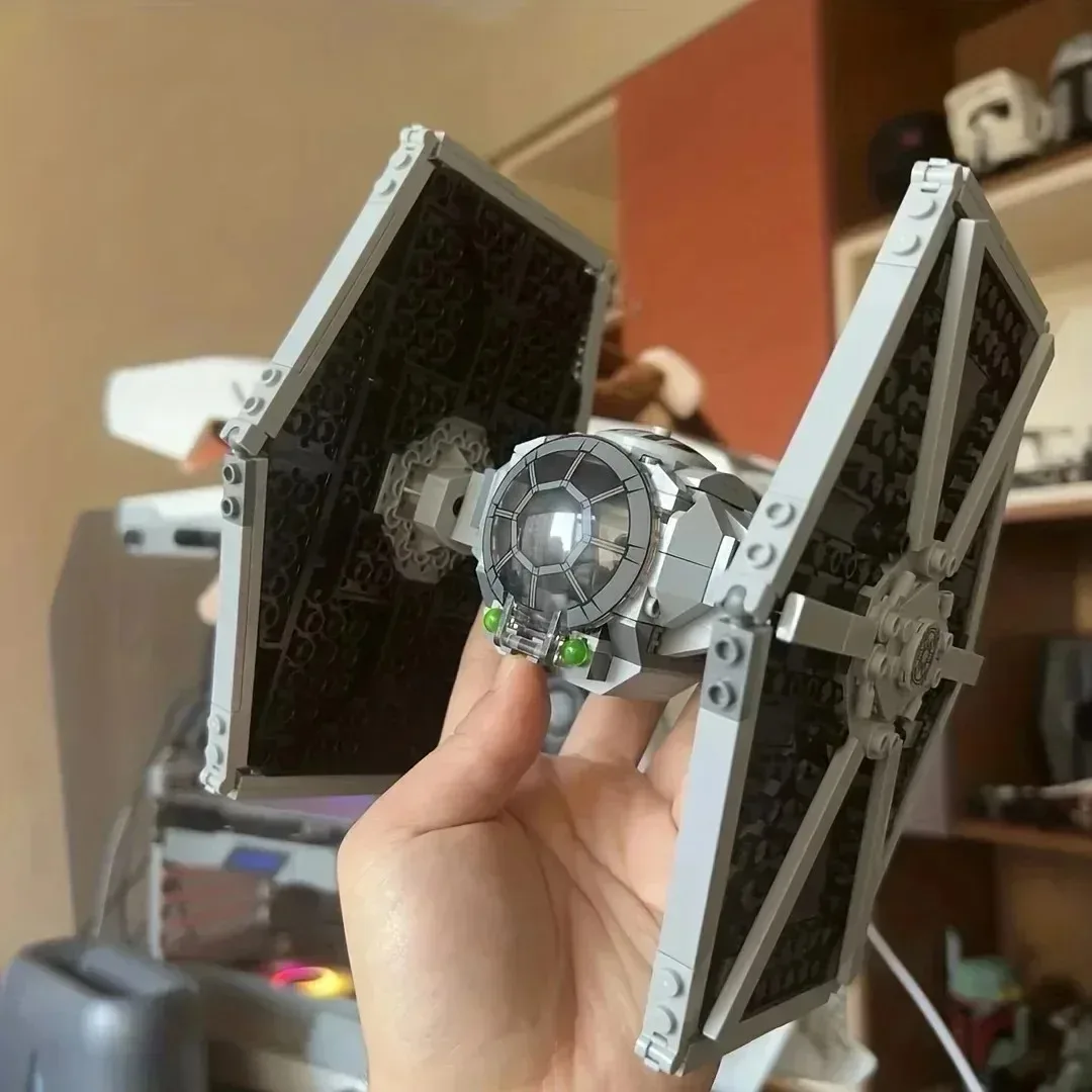 Blocs de construction de chasseur de cravate impérial, Kit de modèles-75300, ensemble de jouets sur le thème des guerres spatiaux pour enfants garçons, cadeaux de noël, en Stock