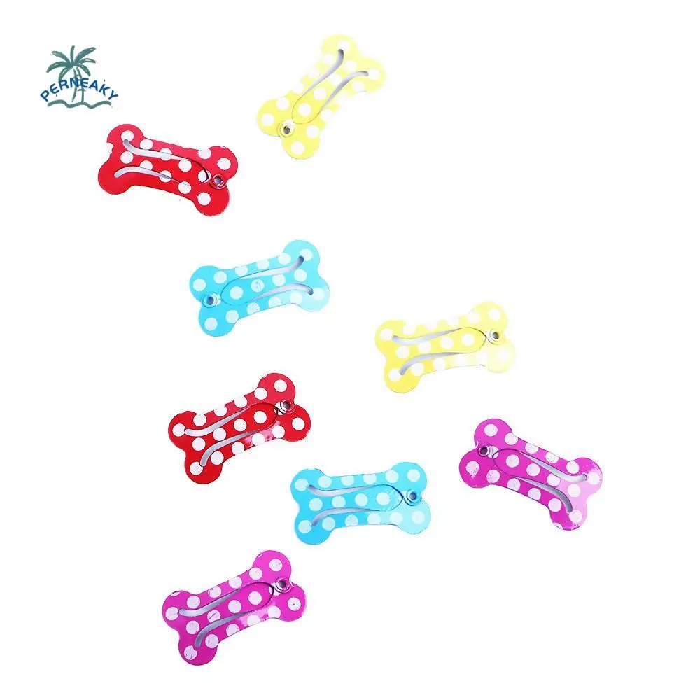 

Mini Bone Shape Smooth surface Dot Pattern for Small Dogs Dog Hair Clip Pet Hairpin Puppy Grooming Accessories Dog Supplies