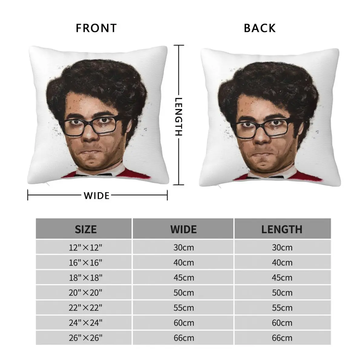 IT Crowd Maurice Moss Pillowcase Polyester Linen Velvet Pattern Zip Decor Throw Pillow Case Car Cushion Cover