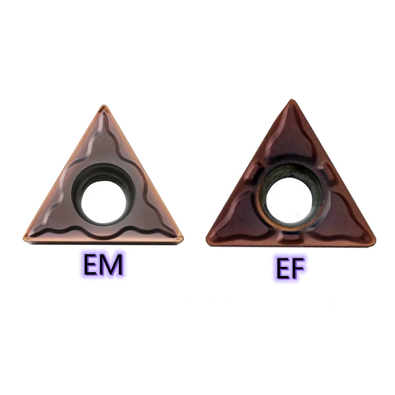 10 Chiếc Carbide Lắp TCMT16T304 TCMT16T308 EM EF YBG205 Tiện Bằng Máy CNC Bên Ngoài Dụng Cụ Xoay Cắt Kim Loại Dụng Cụ TCMT 16T304 Lưỡi Dao