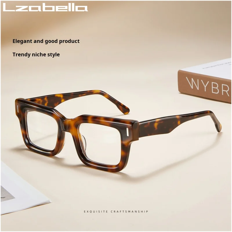 

Lzabella Fashion High Quality Luxury Acetate Optical Prescription Eyeglasses Frames Vintage Premium Mens Womens Glasses RD29008