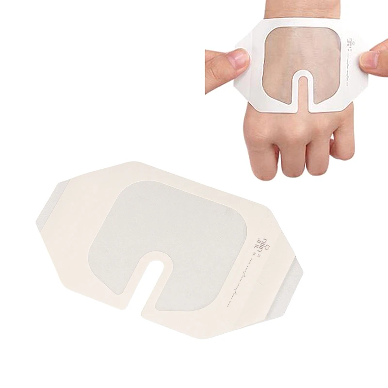 （NEW）5PCS PU Transparent Patch, Waterproof Dressing, Invisible Catheter Hold, Octagonal and Visual Retained Plaster