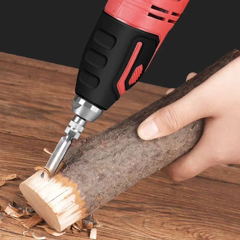 1/5Pcs Electric Carving Knife Chisel for Wood DIY Woodworking Electric Wood Carving Pen For Root Carpentry Chisel Wood Cutter