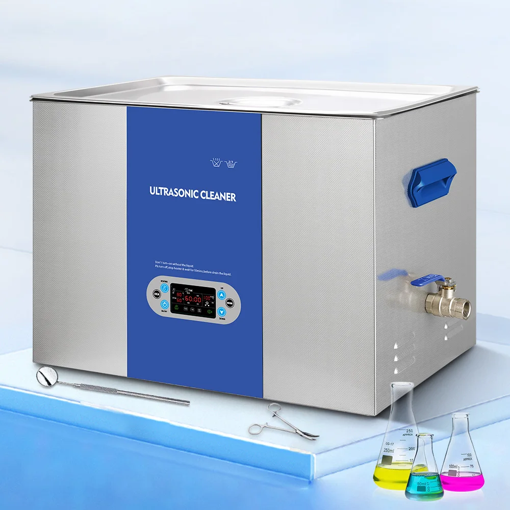 

Best Supplier 30 Liter Digital LCD Display Ultrasonic Cleaner Ultrasonic Cleaning Machine With Timer And Heater