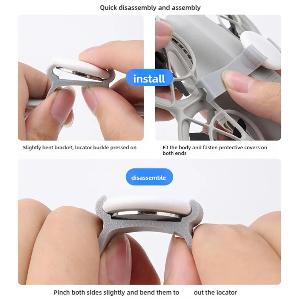 ل AirTag حامل ل DJI NEO الطائرة بدون طيار قوس خفيفة الوزن تتبع البحث مكافحة فقدان محدد كتيفة ثابتة ملحق X8J2