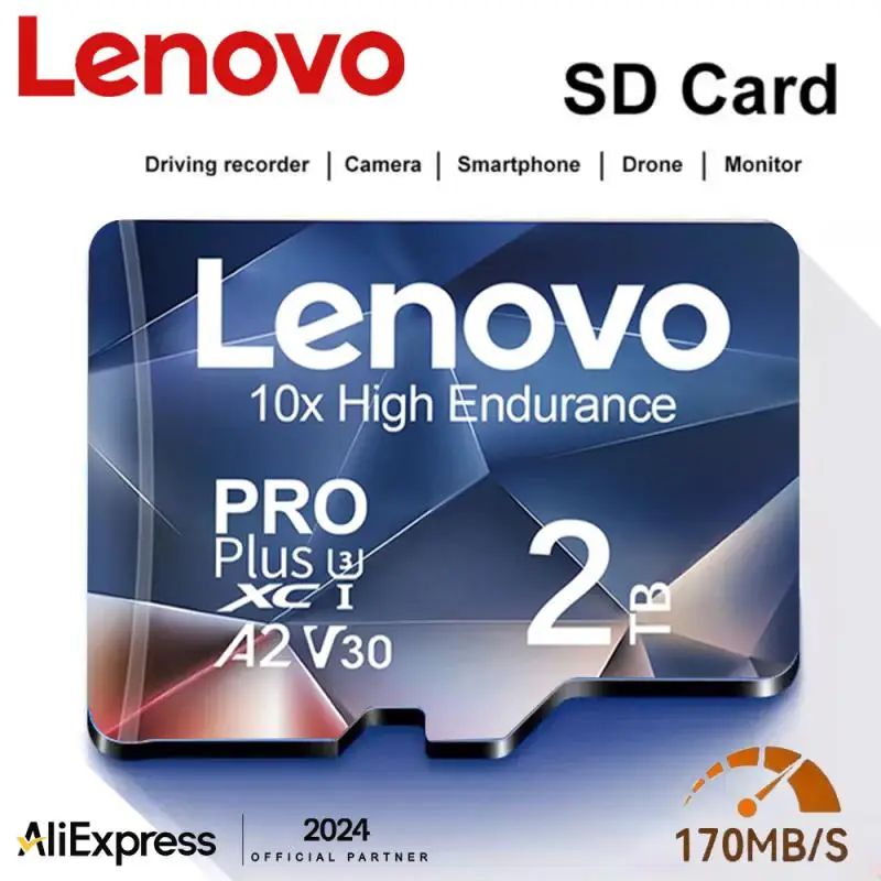 

Lenovo 2TB Micro TF SD Card 512GB 256GB SD/TF Flash Memory Card 128GB SD Card High Speed Memory Card 1TB For Nintendo Switch Ps5