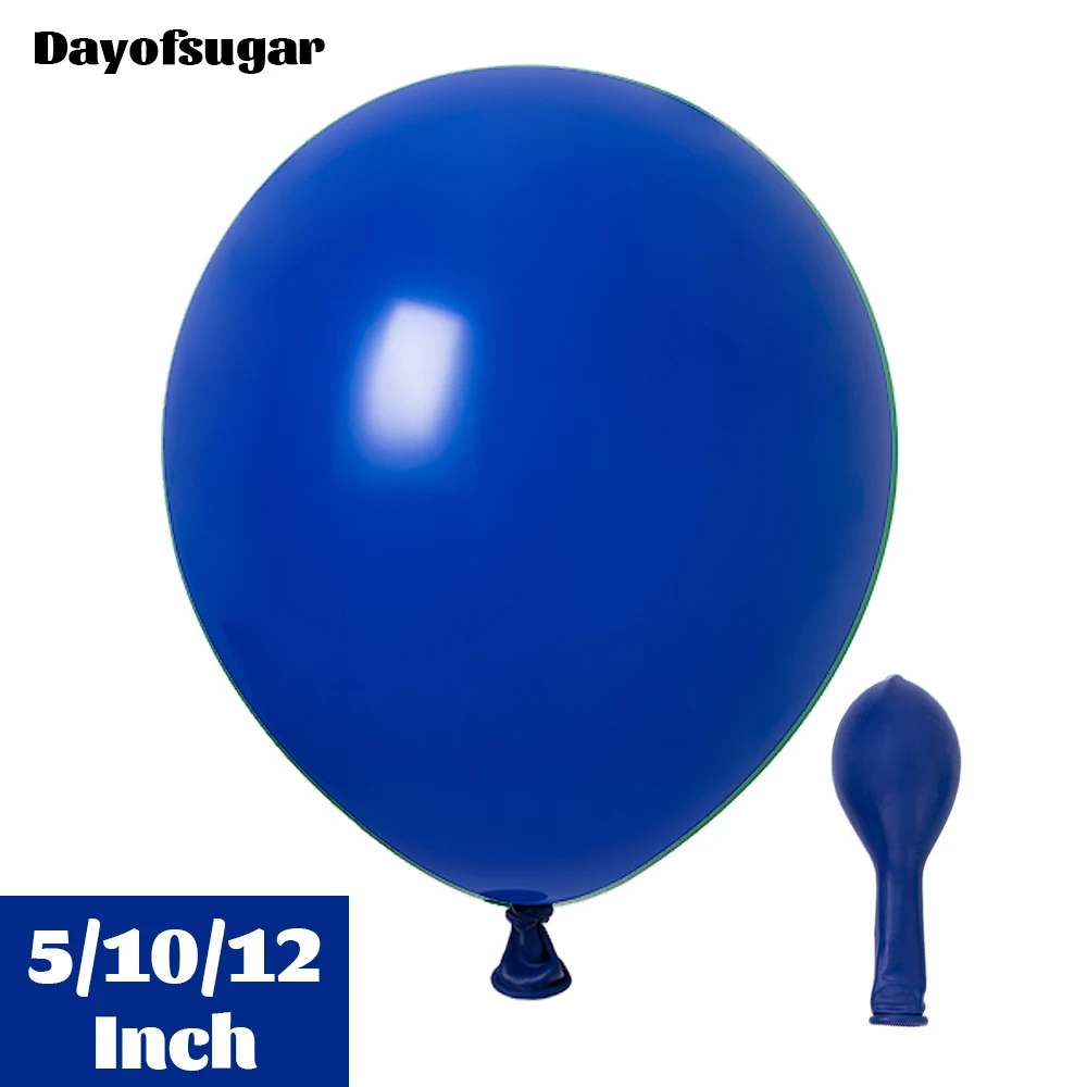 5/10/12Inch Dark Blue Balloons 100/50Pcs 1/2.2/3.2g Helium Air Globo Ink Blue Latex Balloon for Birthday Baby Shower Party Decor