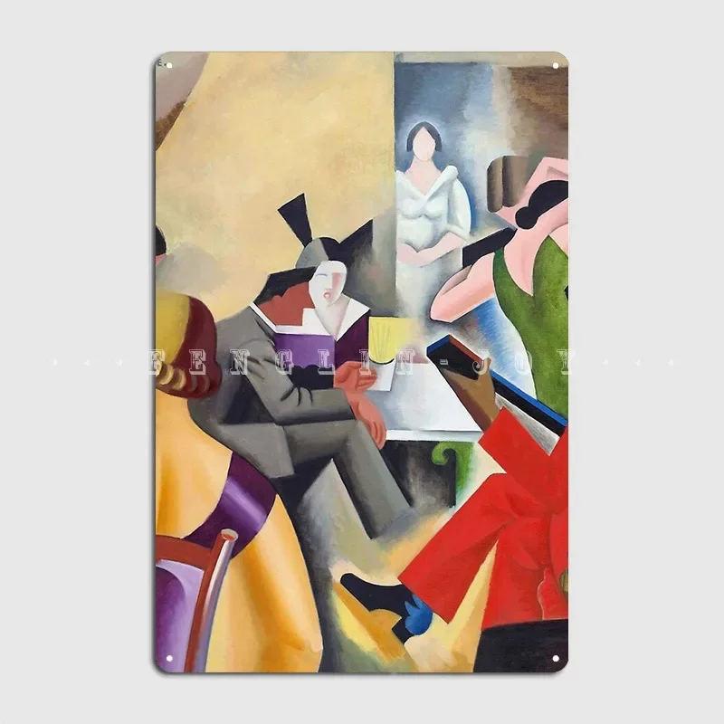 Andre Lhote Gypsy Bar 1925 Metal Sign Wall Cave Decoration Plaques Living Room Tin Sign Poster