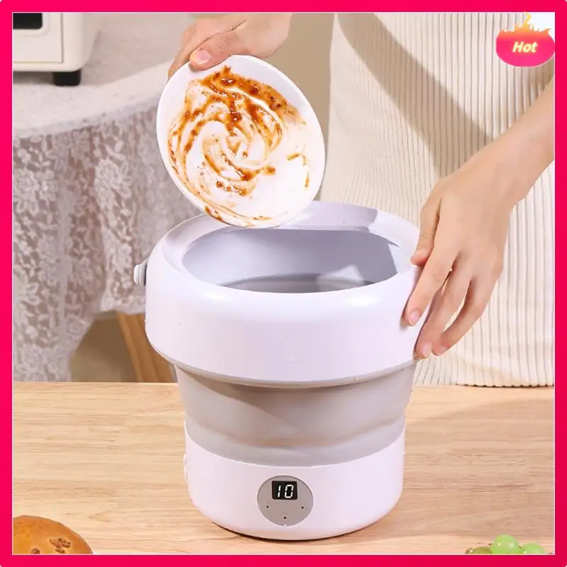 AD-EU プラグ、折りたたみ食器洗い機家庭用小型ミニターボ食器洗い機果物と野菜クリーナーミニ食器洗い機