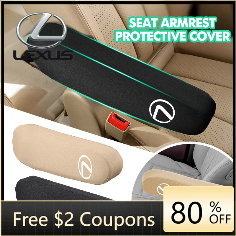 

Emblems Universal Car Seat Armrest Protector Cover Decorative Accessories For Lexus RX350 IS250 CT200h ES250 ES300h NX300h IS200