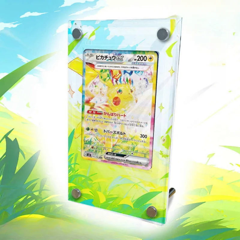 Pokemon PTCG Cards Brick SV8 SAR EX Anime Game Self Made Acrylic Protective Case DIY Toys Extended Picture Does No Include Cards