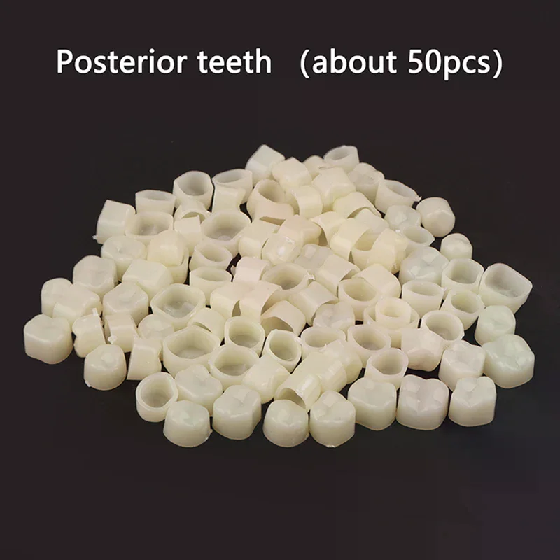 120pcs (50 Molar+70 Anterior ) Dental Teeth Veneers Temporary Crown Gum Protection and Stable Dental Material Set