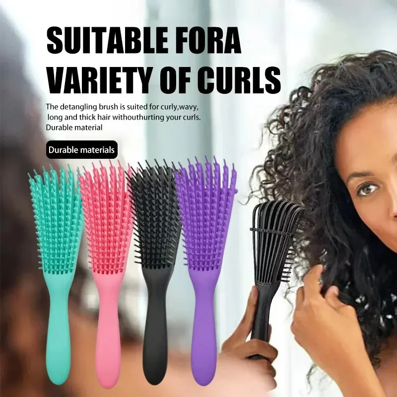 1PC Ontwarrende Haarborstel Ontwarren Octopus Krullend Haar Shampoo Borstel Magische Hoofdhuid Massage Kam Zorg Borstel Pluizige Daughte