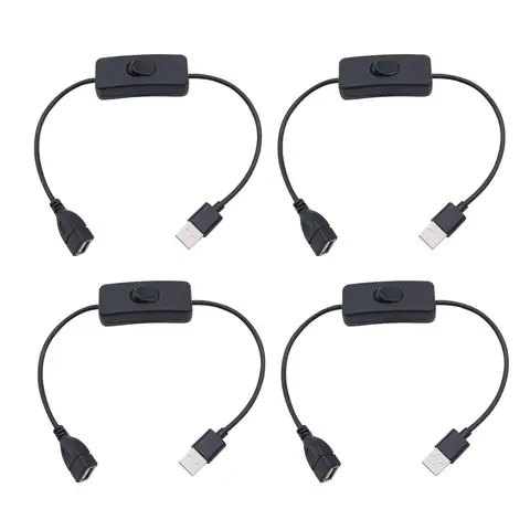 스위치 ON/OFF 케이블이 있는 USB 케이블 USB LED 스트링용 확장 토글 USB 가제트 USB 전원 공급 장치 도구 ﻿