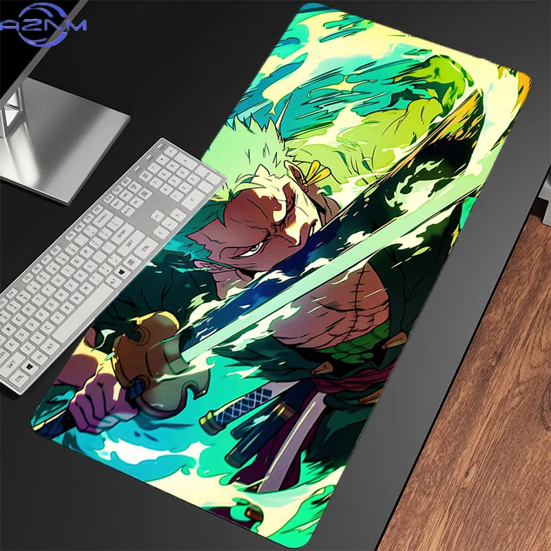 Large Mouse Pad O-one P-piece Zoro Colorful Anime Table Mat Gamer Home Computer HD Mousepad Cool Keyboard Pad Gaming Mouse Pad