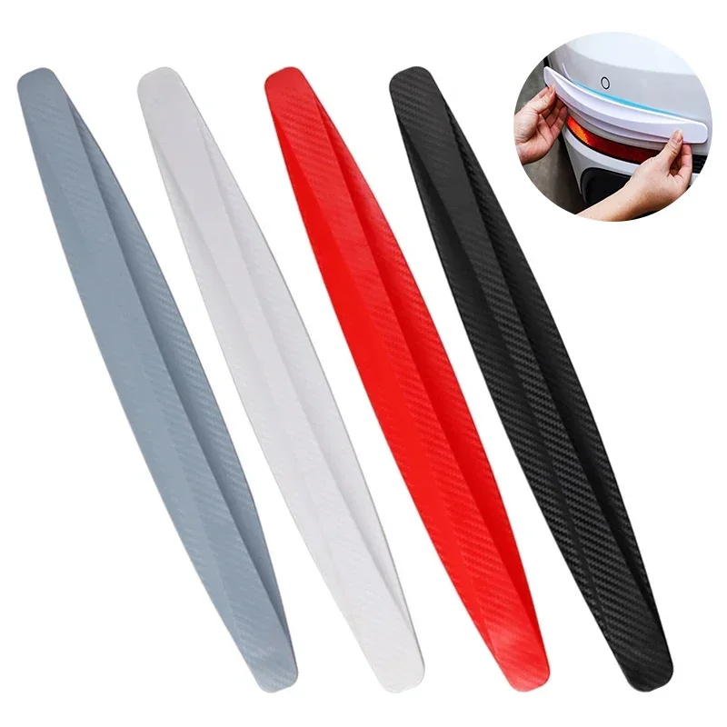 

2PCS Front and rear bumper strips Car Body Scratch Protection Strips Carbon Fibre Material Highly Flexible No Paint Damage