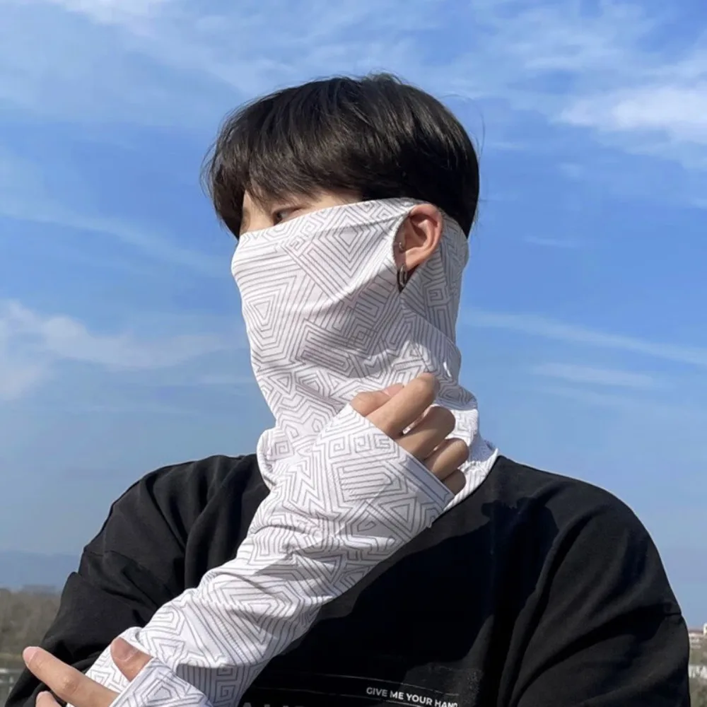 أكمام صيفية للرجال والنساء ، الحماية من أشعة الشمس ، الحماية من الأشعة فوق البنفسجية ، السفر في الهواء الطلق ، الجري ، قناع صالة الألعاب الرياضية