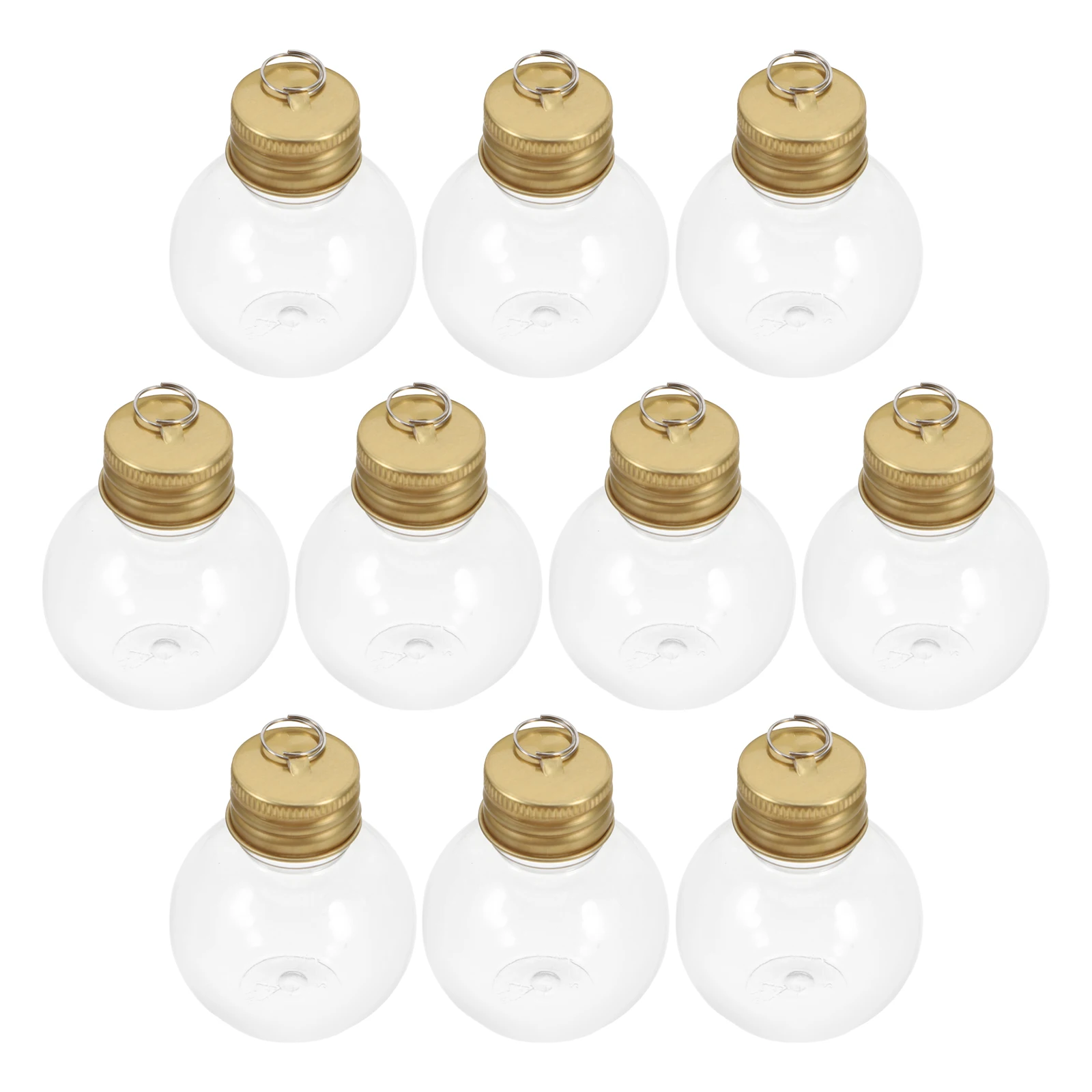 

10Pcs Portable Milk Bottles Robust Pet Material Transparent Empty Bottles Anti Leak Design Bulb Shaped Bottle Drinks Supply