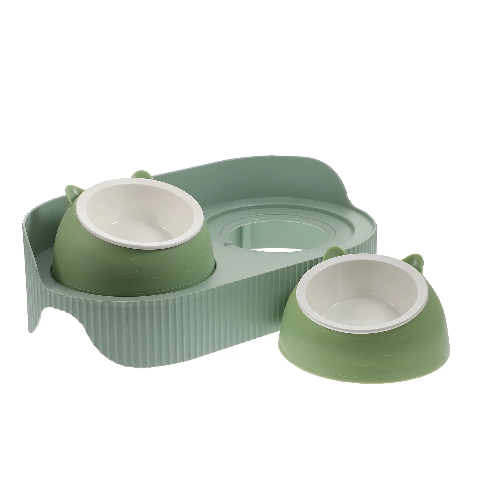 

Household Pet Bowl Neck Protection Cat Food Bowl Multi-Function Raised Pet Feeder Double Feeding Slow Feeding Anti-Slip
