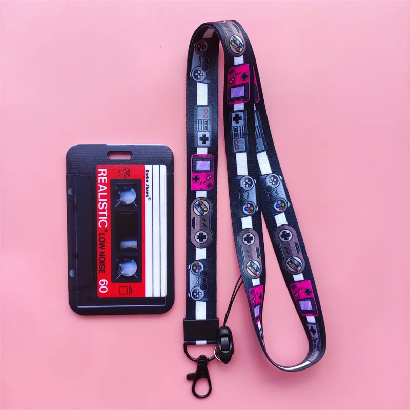 Retro Tape Kamerakartenhalter Lanyard Umhängeband Kreditkartenetui Ausweishalter Ausweise Schutzkarte – Detail 11