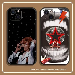 D-David Singer B-BowieS Phone Case For iPhone 14,13,12 Mini 11 Pro XR,X,XS,MAX 6S,7,8 Plus Silicone Cover Soft black