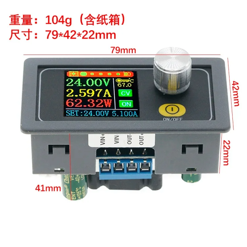 XYS3580 DC DC Buck Boost Converter CC CV 0.6-36V 5A Power Module Adjustable Regulated laboratory power supply variable