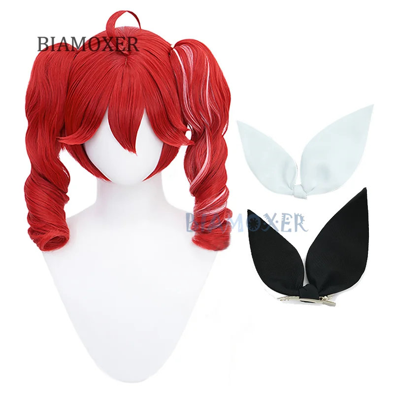 

Teto Cosplay wigs Anime Cosplay Hair Wig Asymmetrical Hairpin Double Ponytail Halloween Synthetic Cosplay Wig