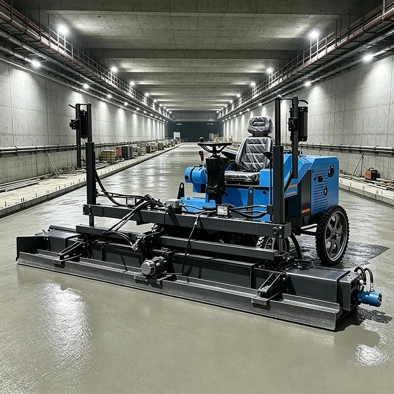 Telescopic Boom Laser Screed Self-leveling Concrete Screeding Machine For Airport Concrete Slab