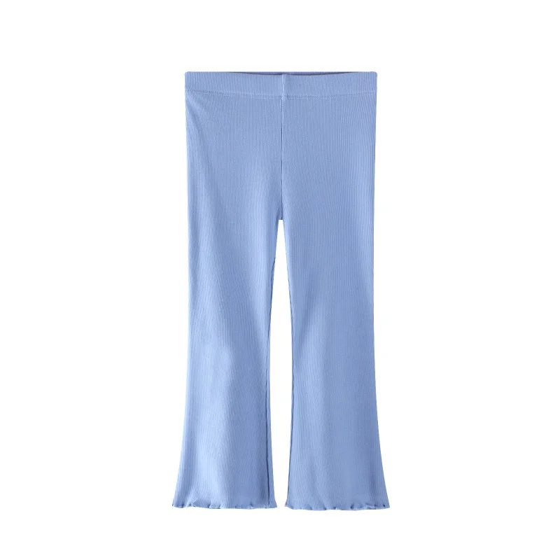 Springen Meter 2-7T Solide Boot Cut Heißer Verkauf Mädchen Leggings Hosen Bunte Volle Länge Bleistift Hosen Herbst kinder Hosen – Detail 5