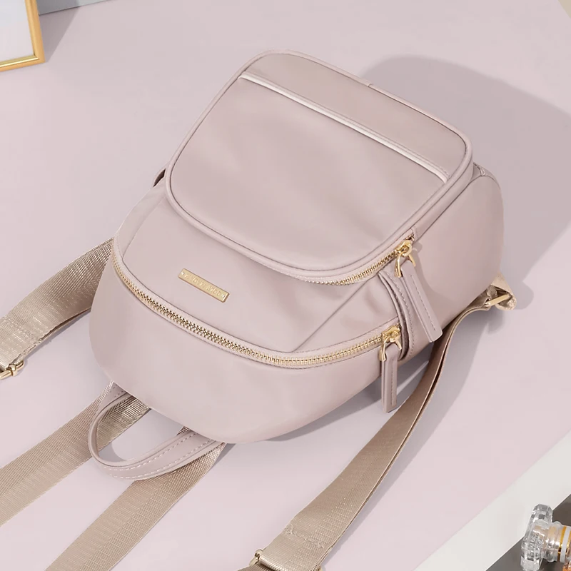 

GOLF QUALITY Women's Fashion Backpack Waterproof Casual Travel School Bag Solid Color Cute Female Backpacks New Trend School Bag