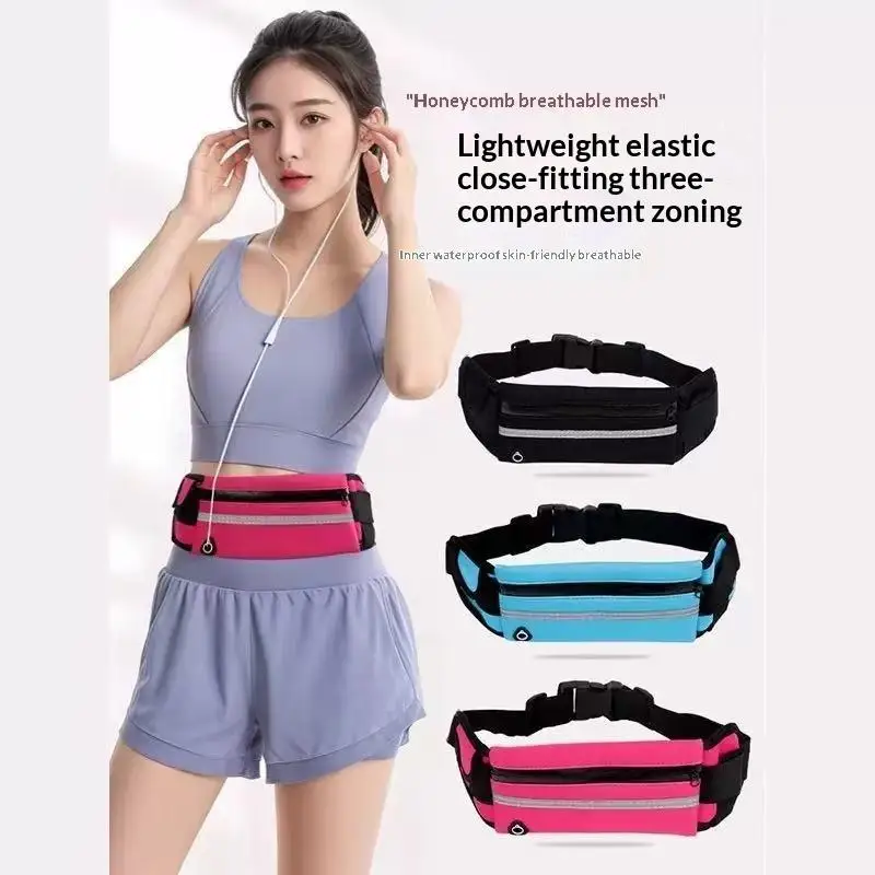 1PC New Waterproof Sports Waist Bag, Dedicated Close-Fitting Waist Pack For Running And Cycling, Multifunctional Portable