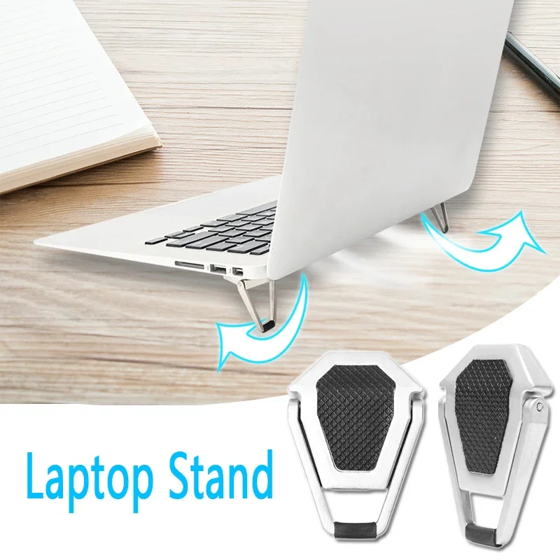 Faltbare Metall Laptop Ständer Universal Nicht-slip Halterung Unterstützung für Macbook Pro Air Lenovo Notebook Laptops Halterung Füße