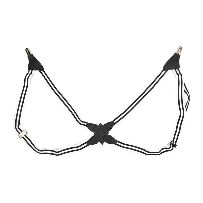 الحمالات للجنسين مشبك جانبي قابل للتعديل عبر الكتف الأشرطة المرنة الأقواس زي الحمالات تسخير رجل للبانت #5