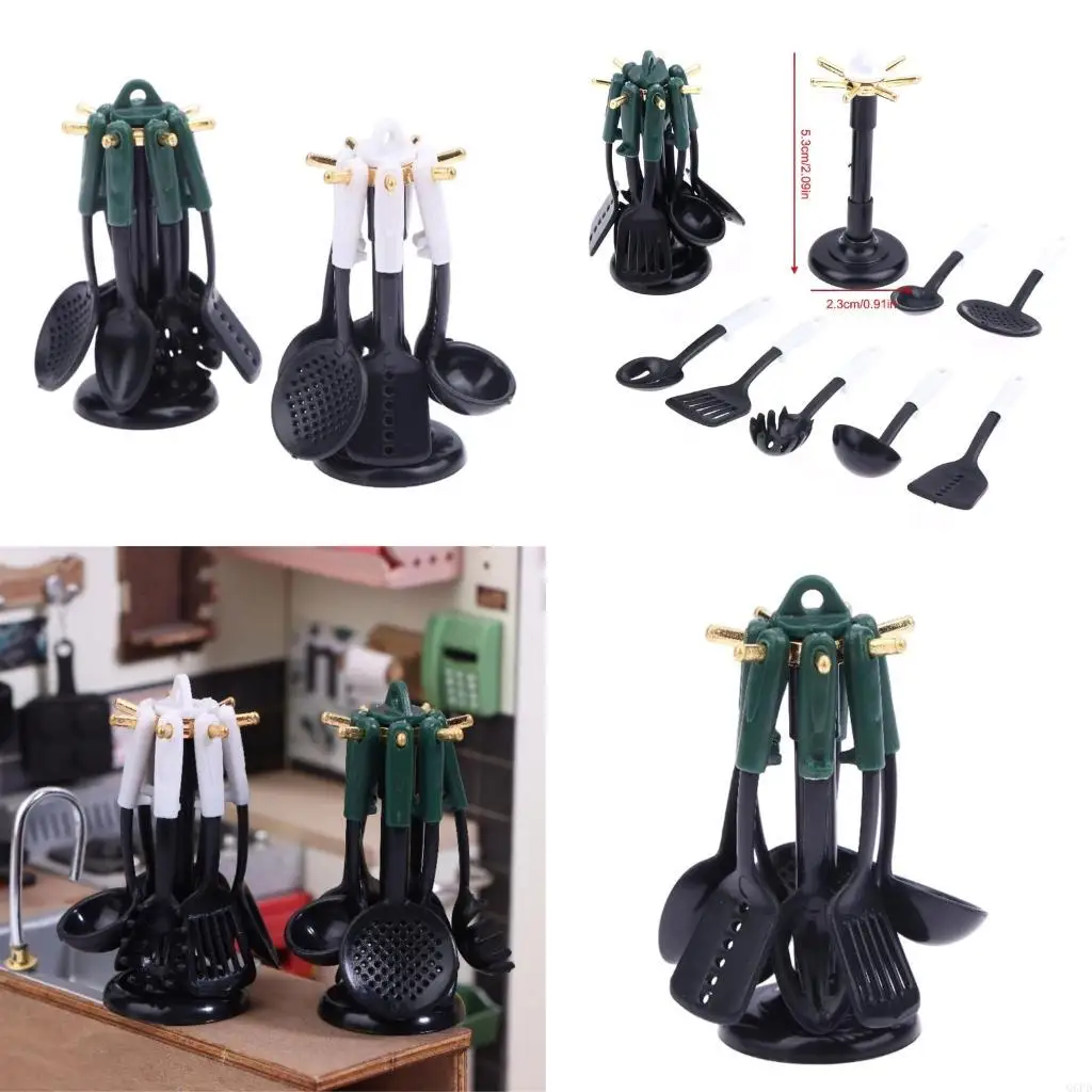 

Miniature Kitchen Cooking Tool Set For Doll House Kitchen Scene Setting Utensils
