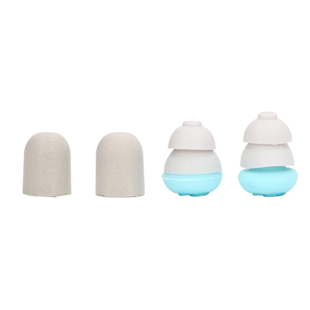 PP Noise Reduction Earplugs Blue Silicone Earplugs Length 27mm Sleeping Earplugs Sound Isolation Earplugs For Dormitory