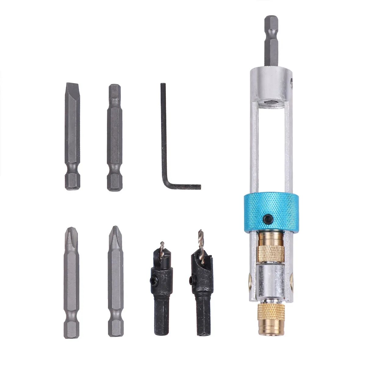 20Pcs Hss Drill Bit Set Durable Reinforced Head Easy Operation for Ceramic Glass Mirror Stucco Drilling