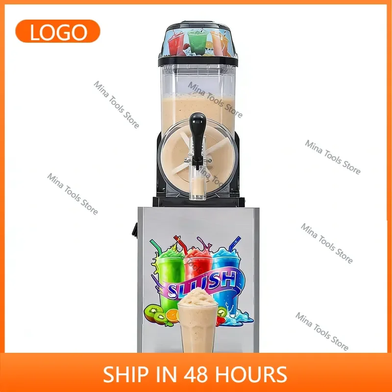 Commercial Stainless Steel Smooth Slush Machine / Frozen Drink Maker with 1 Tap 220V New at Competitive Price