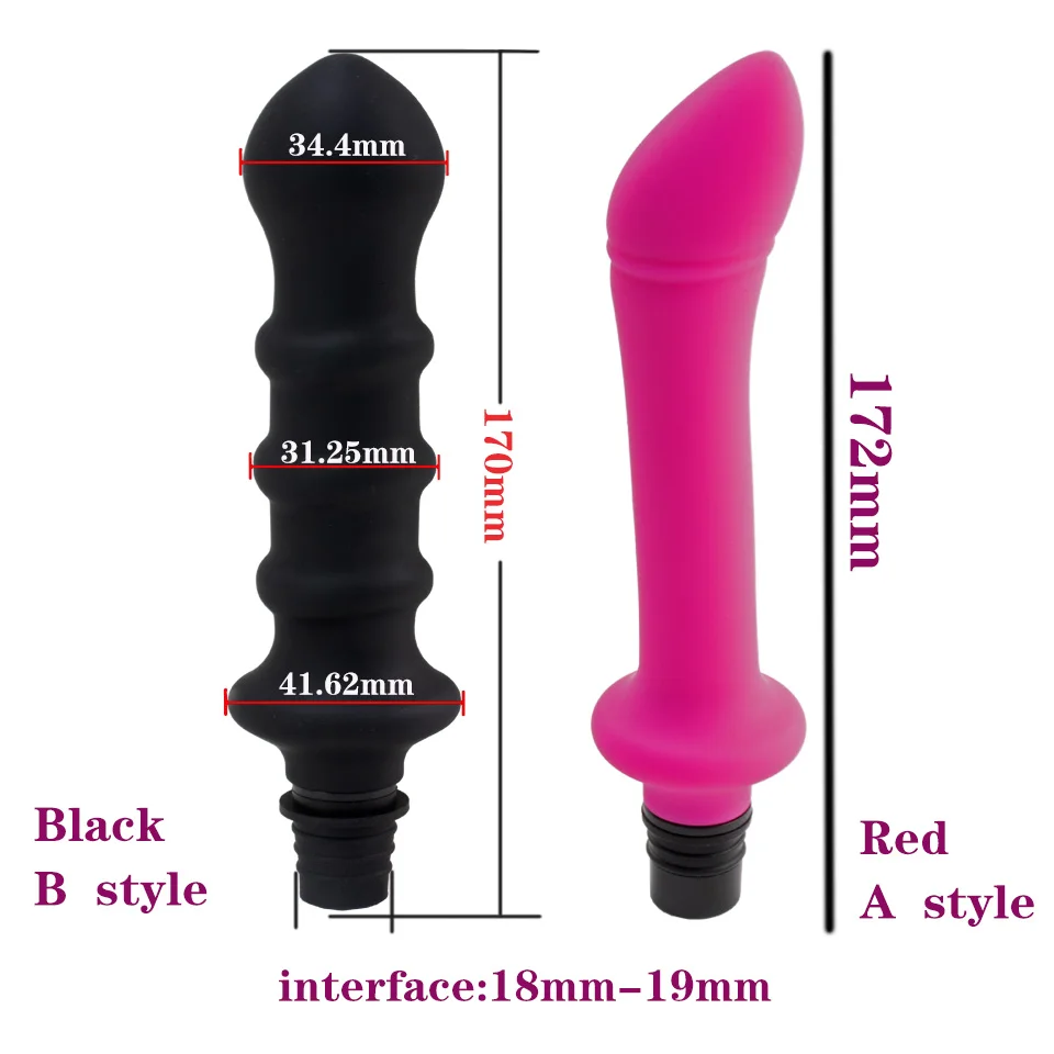 Sex Machine Accessories DTSUDU Fascia Gun Massage Head Silicone Dildo Sex Toys Men, Female Vibrators, Penis Masturbation