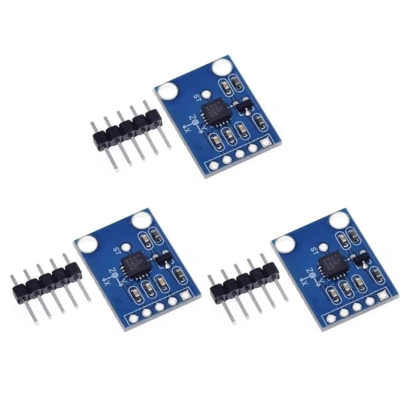 3pcs GY-61 ADXL335 Modul Accelerometer Output Analog untuk Perangkat Kesehatan Robot