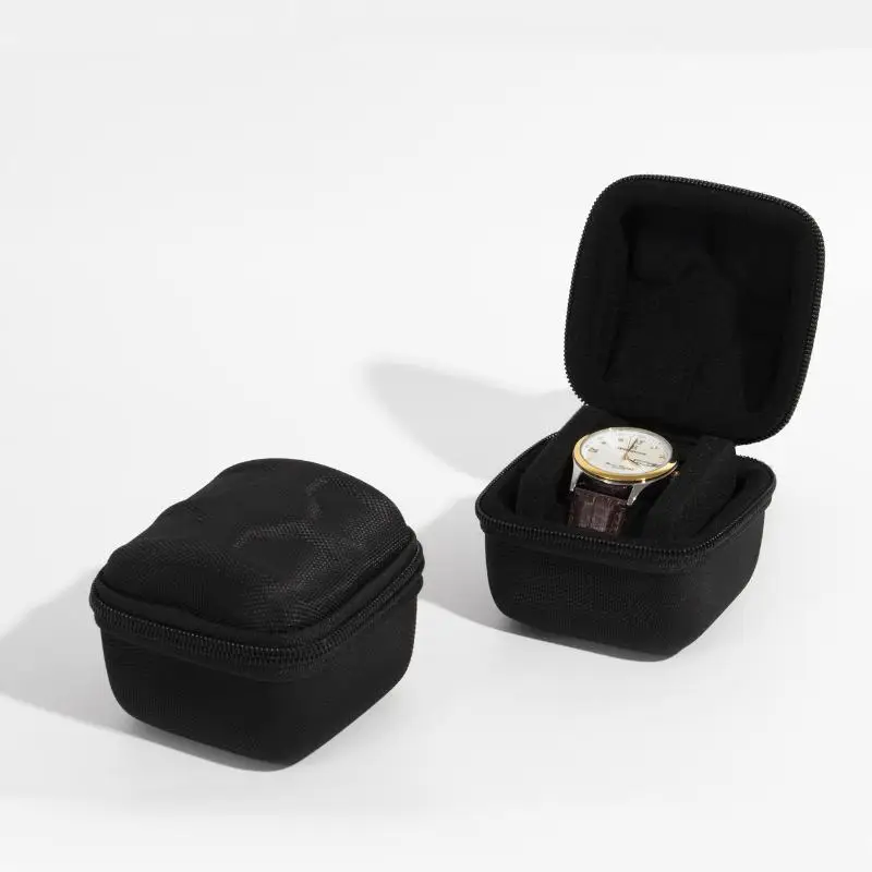 Watch Travel Case Fit Large And Small Watches,With Soft Watch Pillow Hardshell Compact Watch Box,Safe Watch Storage
