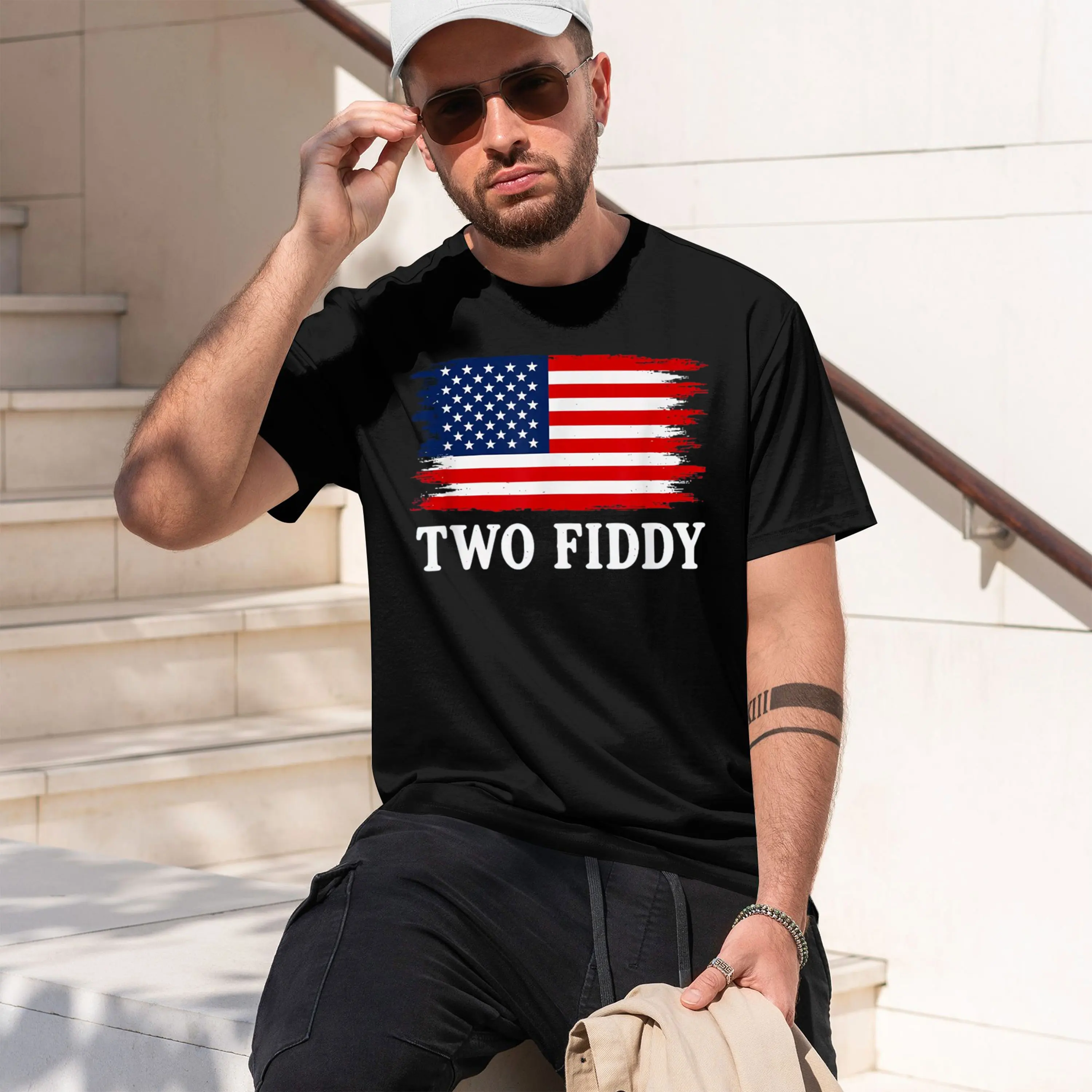 250Th Anniversary Ameran Flag Two Fiddy T-Shirt Summer Short-Sved Breathable Sweat-Wking Versatile Fashion T-Shirt For 2026 New