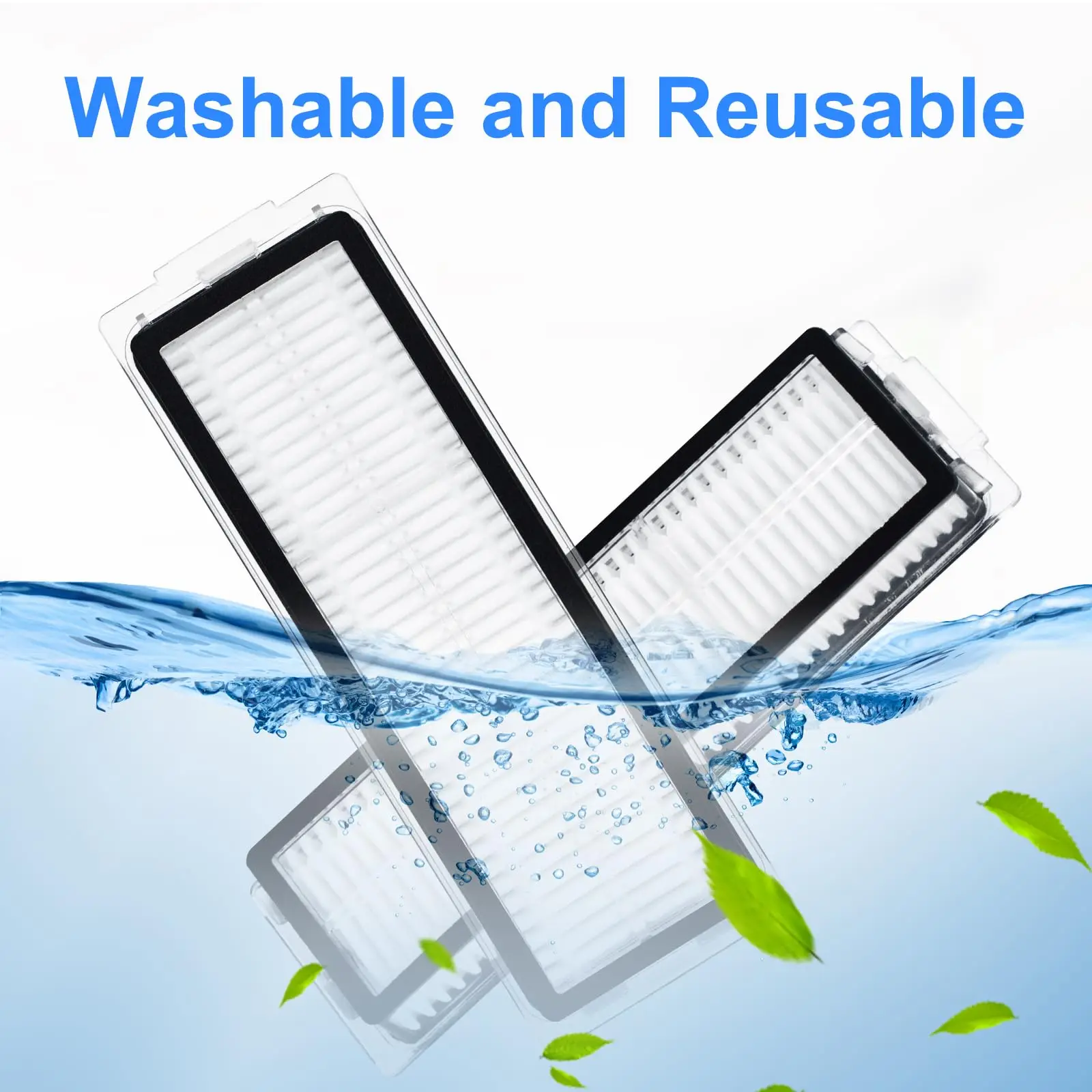 ملحقات فلتر Hepa لجزء استبدال المكنسة الكهربائية الروبوتية Xiaomi X20 Max/X20 Pro/Mijia M30، فلتر قابل للغسل وإعادة الاستخدام #5