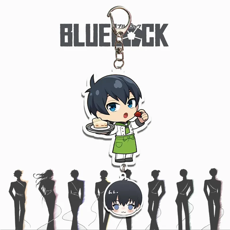 Anime BLUE LOCK Figures Isagi Yoichi Bachira Meguru Nagi Seishiro Cosplay Acrylic Key Chains Bag Accessories Fans Christmas Gift