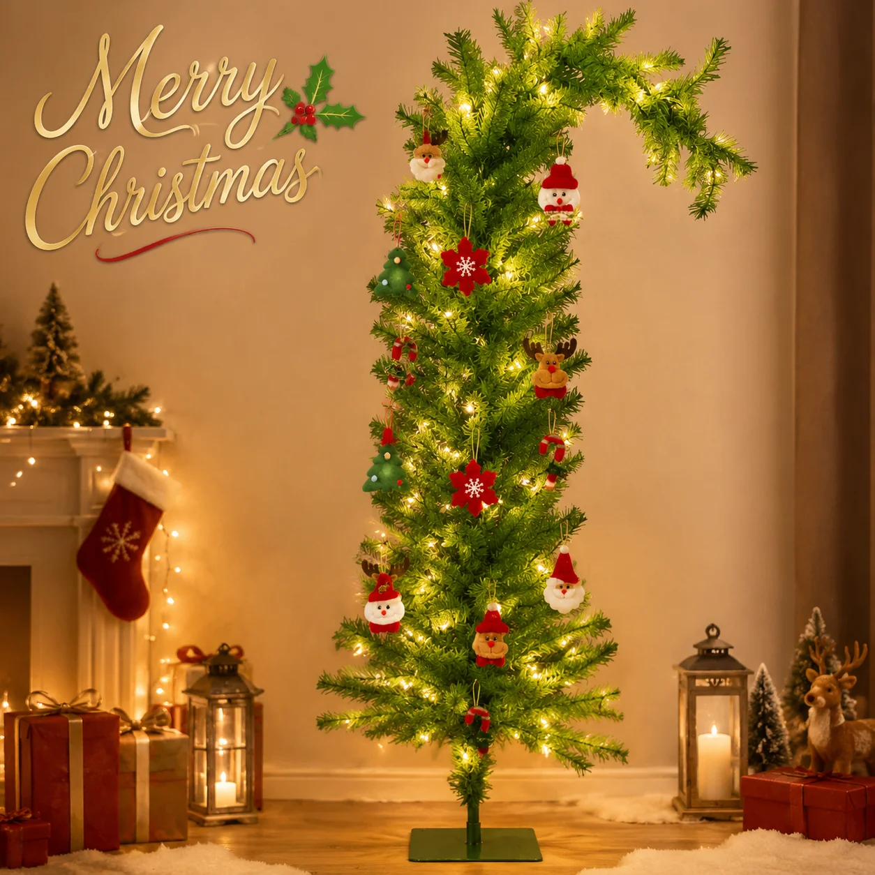 ต้นคริสต์มาสเทียม PVC ทรงโค้ง  - Home Decor Lighting Tree บทวิจารณ์และราคา