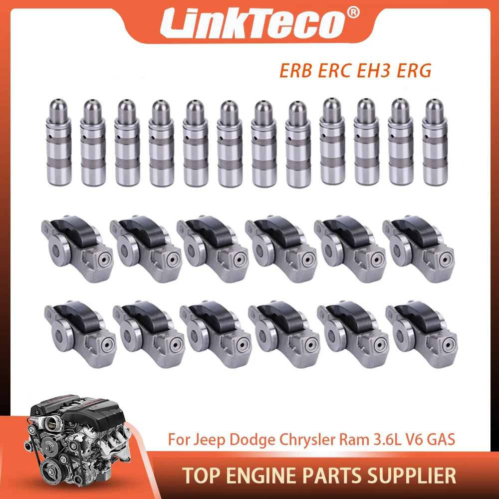 Engine intake Rocker Arm Valve Lifters Kit Fit 3.6L V6 GAS ERB ERC For Jeep Wrangler Chrysler Pacifica Ram 1500 Dodge 3.6 16-24